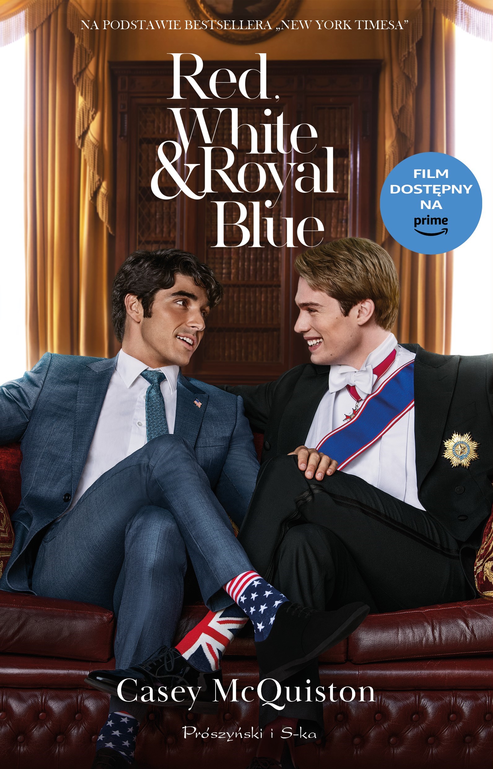 Red, White & Royal Blue (wyd. filmowe) — okładka e-booka