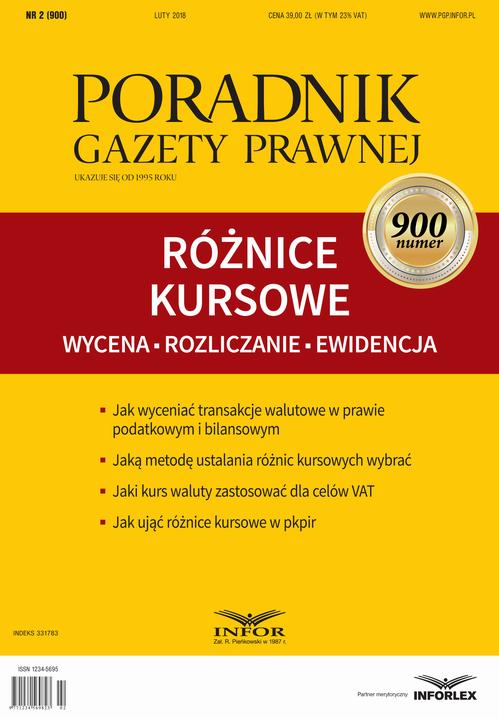 Różnice kursowe - wycena, rozliczanie, ewidencja — okładka e-booka