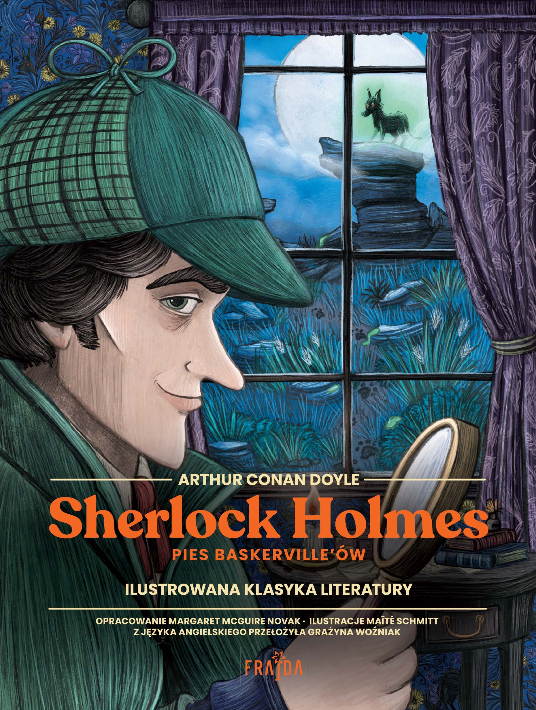 Tytuł: Sherlock Holmes. Pies Baskerville’ów
Autor: Arthur Conan Doyle
Wydawnictwo: Wydawnictwo FRAJDA
Formaty: EPUB, MOBI