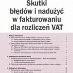 Skutki błędów i nadużyć w fakturowaniu dla rozliczeń VAT — okładka e-booka