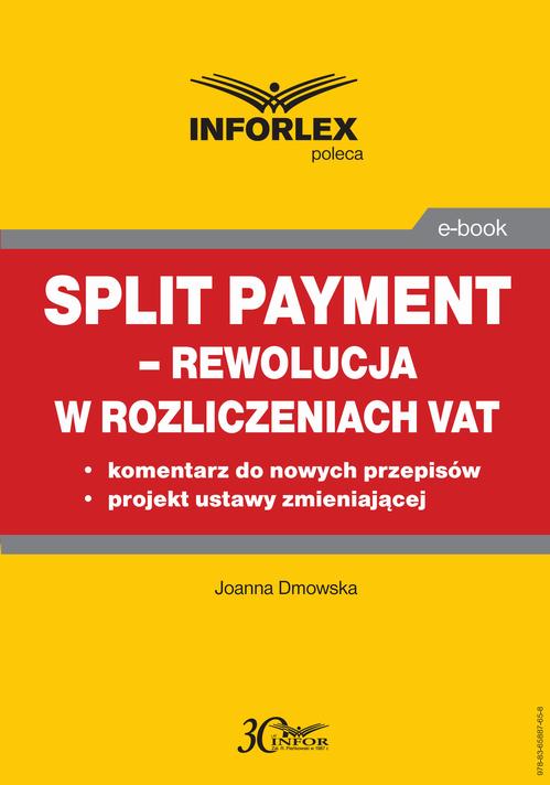 Split payment – rewolucja w rozliczeniach VAT — okładka e-booka
