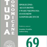Społeczno-kulturowe uwarunkowania systemów gospodarczych. SE 69 — okładka e-booka