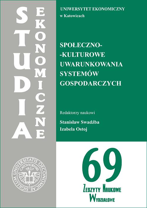 Tytuł: Społeczno-kulturowe uwarunkowania systemów gospodarczych. SE 69
Autor: 
Wydawnictwo: Wydawnictwo Uniwersytetu Ekonomicznego w Katowicach
Formaty: PDF