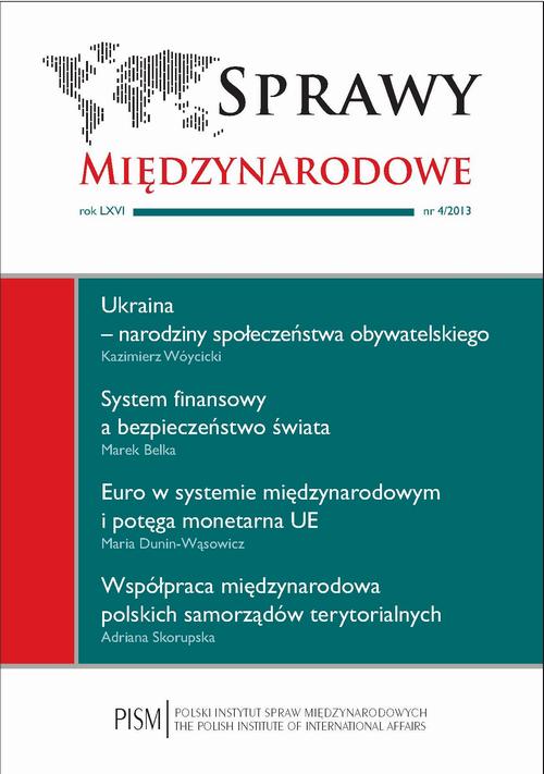 Sprawy Międzynarodowe 4/2013 — okładka wydania
