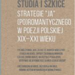 Tytuł: Strategie "ja" (po)romantycznego w poezji polskiej XIX-XXI wieku
Autor: 
Wydawnictwo: Wydawnictwo Uniwersytetu Łódzkiego
Formaty: PDF