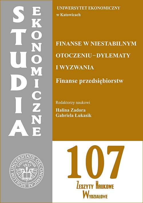 Tytuł: Studia Ekonomiczne. Finanse w niestabilnym otoczeniu - dylematy i wyzwania. Finanse przedsiębiorstw. SE 107
Autor: 
Wydawnictwo: Wydawnictwo Uniwersytetu Ekonomicznego w Katowicach
Formaty: PDF