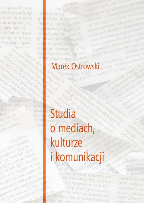 Studia o mediach, kulturze i komunikacji — okładka e-booka