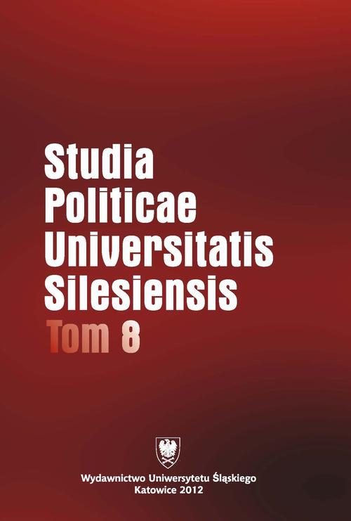 Studia Politicae Universitatis Silesiensis. T. 8 — okładka wydania