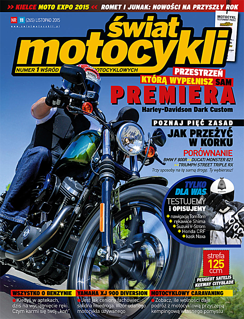 Świat Motocykli 11/2015. Numer 1 wśród Czasopism Motocyklowych — okładka e-booka