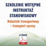 Szkolenie wstępne Instruktaż stanowiskowy Robotnik transportowy – transport ręczny — okładka e-booka
