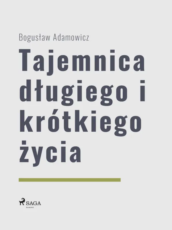 Tajemnica długiego i krótkiego życia — okładka e-booka