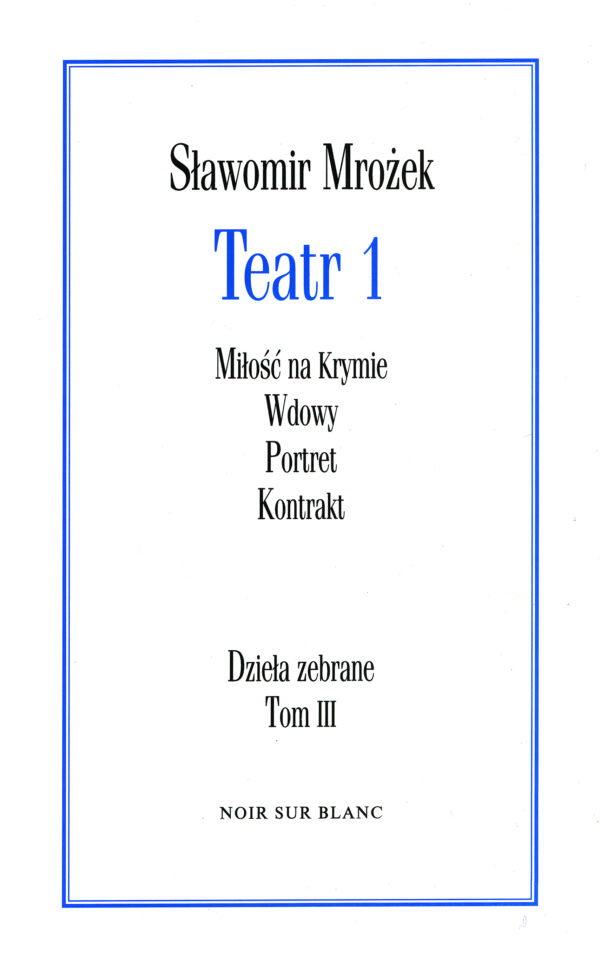 Teatr 1 — okładka e-booka