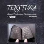 Tekstura. Rocznik filologiczno-kulturoznawczy 1/2010 — okładka wydania