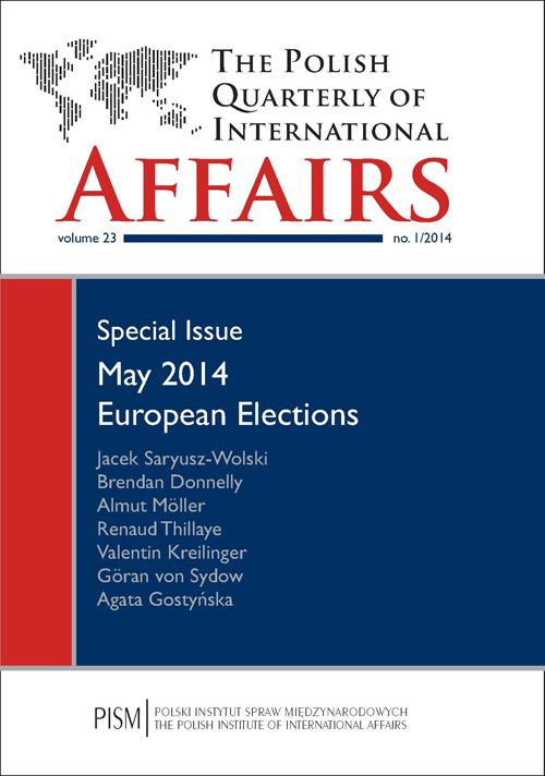The Polish Quarterly of International Affairs 1/2014 — okładka wydania