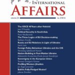 The Polish Quarterly of International Affairs 3/2016 — okładka wydania