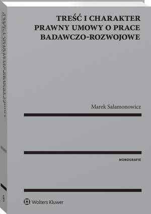 Treść i charakter prawny umowy o prace badawczo-rozwojowe — okładka e-booka