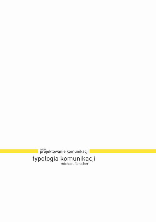 Typologia komunikacji — okładka e-booka