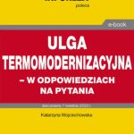 Ulga termomodernizacyjna – w odpowiedziach na pytania — okładka e-booka