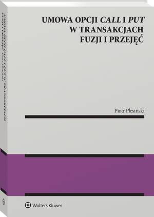 Umowa opcji call i put w transakcjach fuzji i przejęć — okładka e-booka
