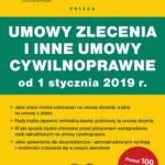 Umowy zlecenia i inne umowy cywilnoprawne od 1 stycznia 2019 — okładka e-booka