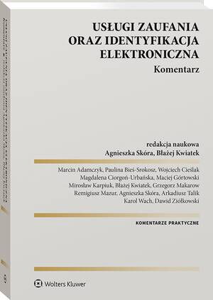 Usługi zaufania oraz identyfikacja elektroniczna. Komentarz — okładka e-booka