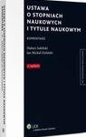 Ustawa o stopniach naukowych i tytule naukowym. Komentarz — okładka e-booka