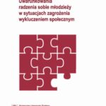 Uwarunkowania radzenia sobie młodzieży w sytuacjach zagrożenia wykluczeniem społecznym — okładka e-booka