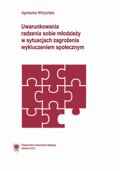 Uwarunkowania radzenia sobie młodzieży w sytuacjach zagrożenia wykluczeniem społecznym — okładka e-booka