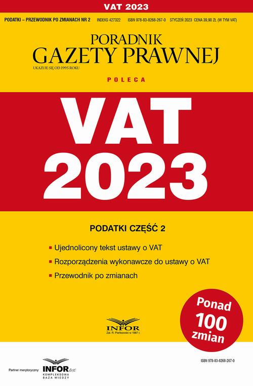 VAT 2023 — okładka e-booka