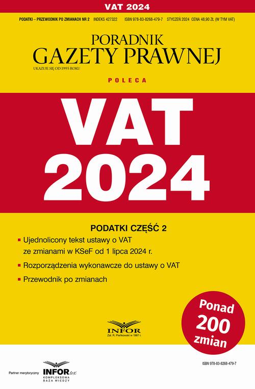 VAT 2024 Podatki Część 2 — okładka e-booka