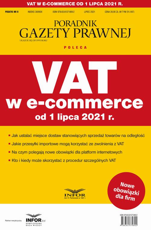 VAT w e-commerce od 1 lipca 2021 — okładka e-booka