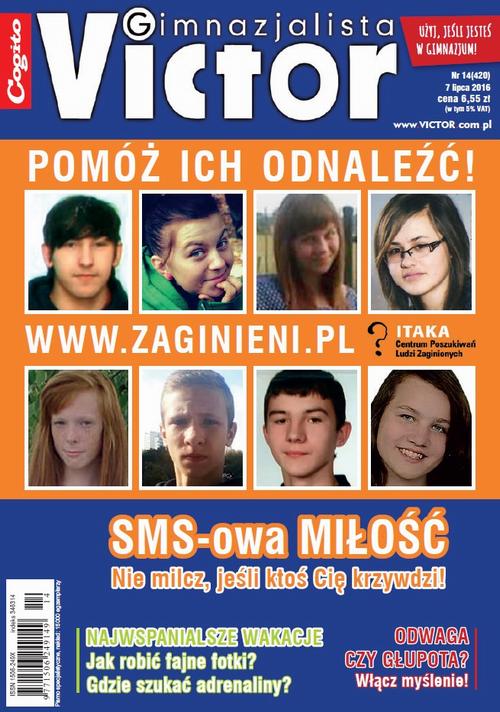 Tytuł: Victor Gimnazjalista 14/2016
Autor: 
Wydawnictwo: Cogito
Formaty: PDF