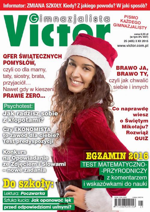 Victor Gimnazjalista 25/2015 — okładka wydania