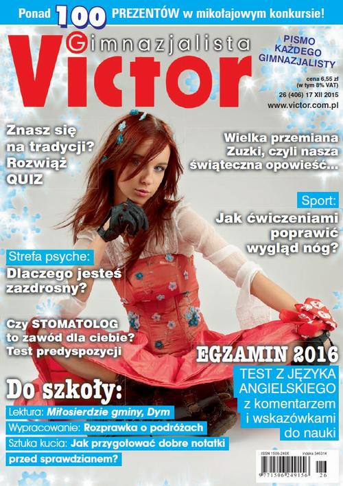 Victor Gimnazjalista 26/2015 — okładka wydania