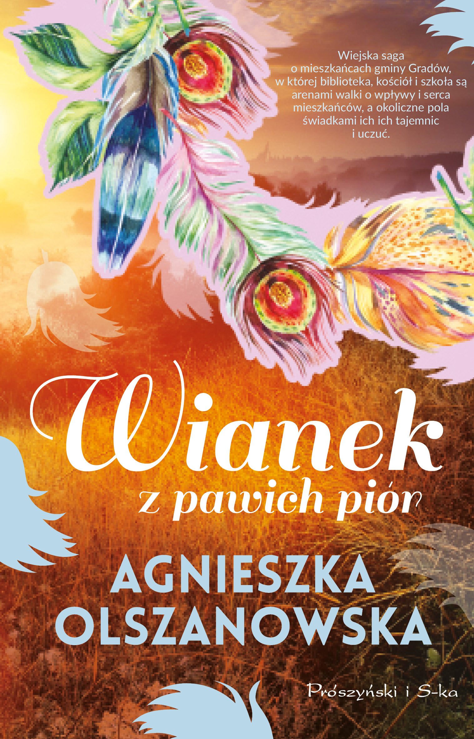 Wianek z pawich piór — okładka e-booka