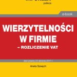 Wierzytelności w firmie – rozliczenie VAT — okładka e-booka