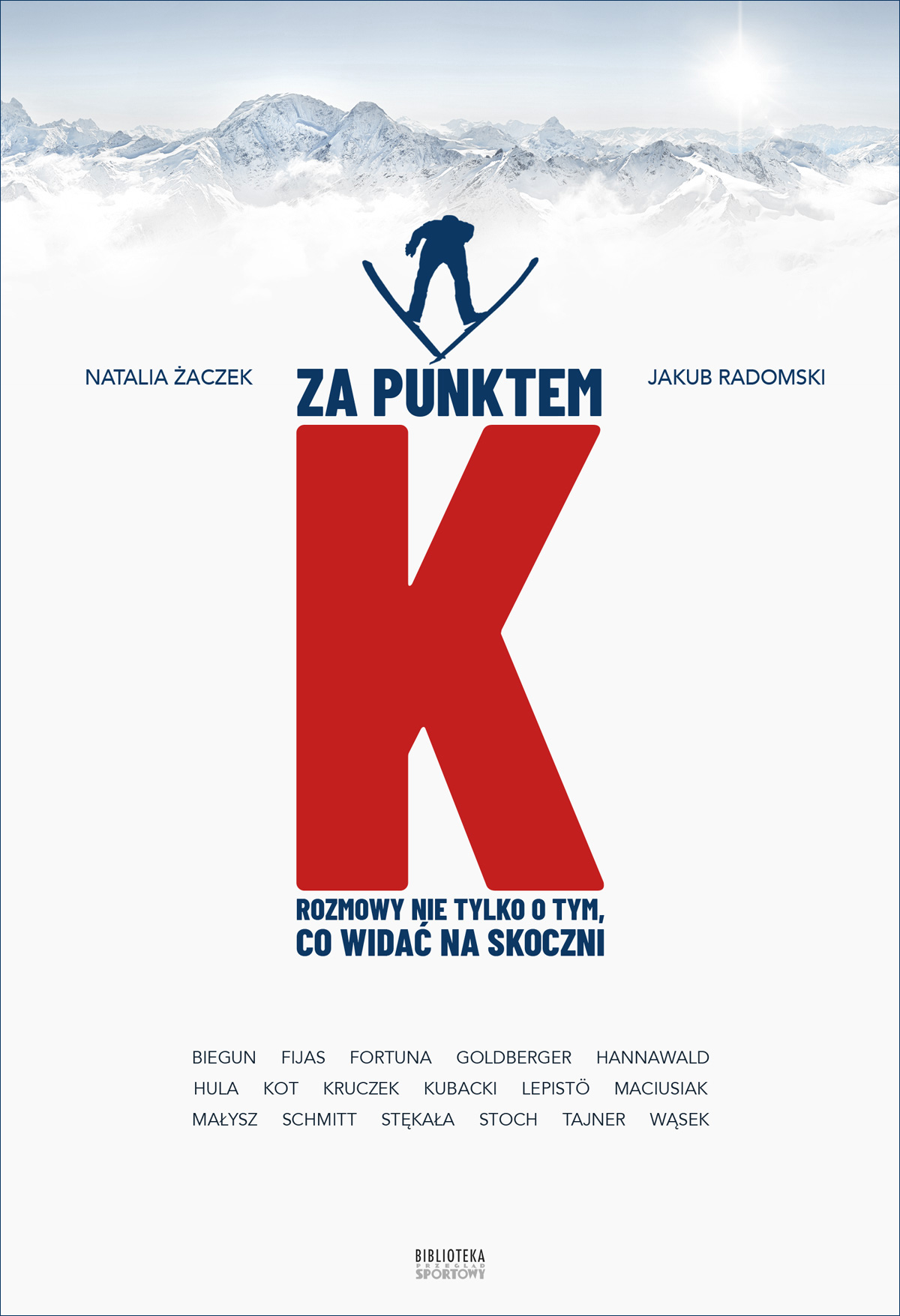 Tytuł: Za punktem K. Rozmowy nie tylko o tym, co widać na skoczni
Autor: Natalia Żaczek, Jakub Radomski
Wydawnictwo: Ringier Axel Springer Polska Sp z o.o.
Formaty: EPUB, PDF, MOBI