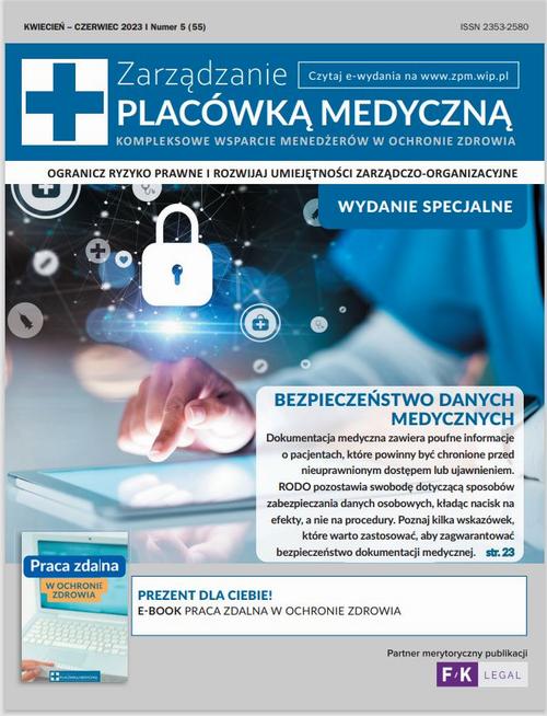 Tytuł: Zarządzanie PLACÓWKĄ MEDYCZNĄ, nr. 55
Autor: Praca zbiorowa
Wydawnictwo: Wiedza i Praktyka
Formaty: EPUB, MOBI, PDF