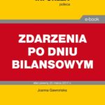 ZDARZENIA PO DNIU BILANSOWYM — okładka e-booka