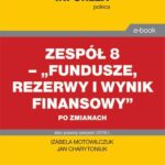 Zespół 8 – „Fundusze, rezerwy i wynik finansowy” po zmianach — okładka e-booka
