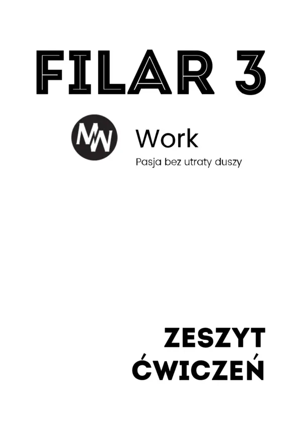 Zeszyt ćwiczeń Filar 3 - Kariera — okładka e-booka