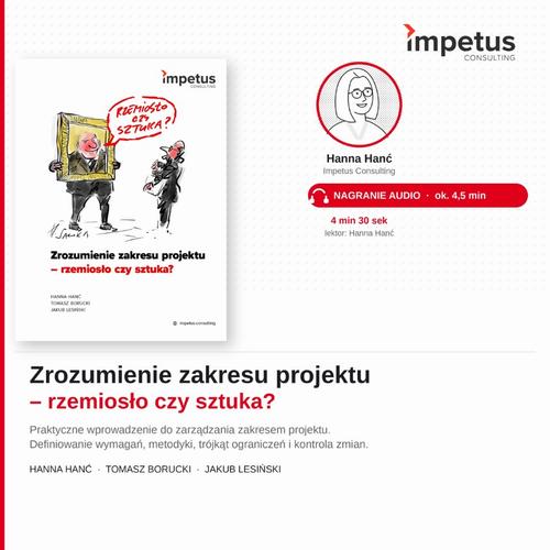 Zrozumienie zakresu projektu - rzemiosło czy sztuka? — okładka audiobooka