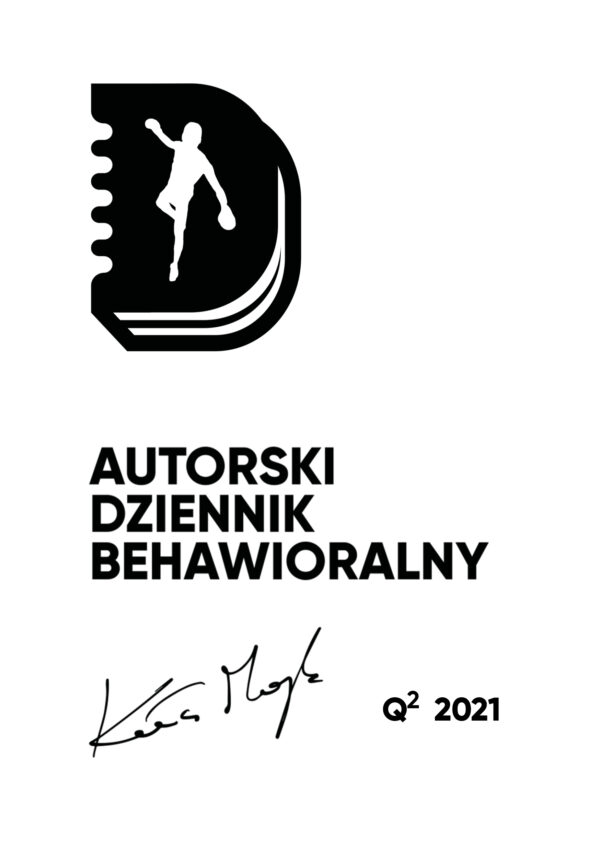 Autorski Dziennik Behawioralny - Q2 2021 - Wersja PDF — okładka e-booka