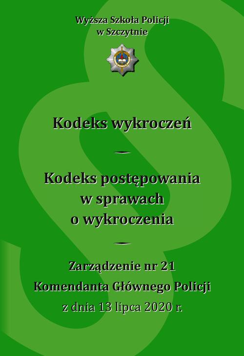 Kodeks wykroczeń. Kodeks postępowania w sprawach o wykroczenia. Wydanie VIII poprawione i uzupełnione — okładka e-booka