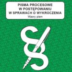 Pisma procesowe w postępowaniu w sprawach o wykroczenia. Wzory pism — okładka e-booka
