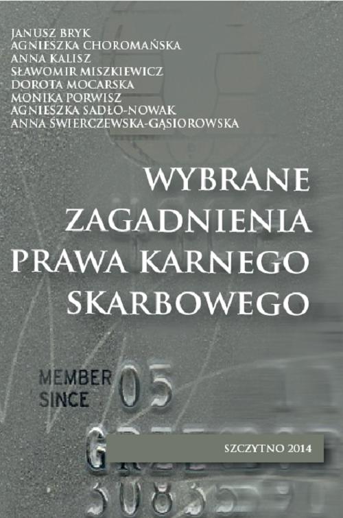 Wybrane zagadnienia prawa karnego skarbowego — okładka e-booka
