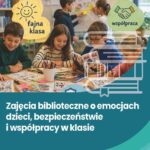 Zajęcia biblioteczne o emocjach dzieci, bezpieczeństwie i współpracy w klasie — okładka e-booka