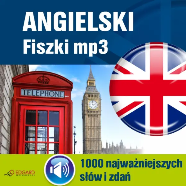 Angielski Fiszki mp3 1000 najważniejszych słów i zdań — okładka audiobooka