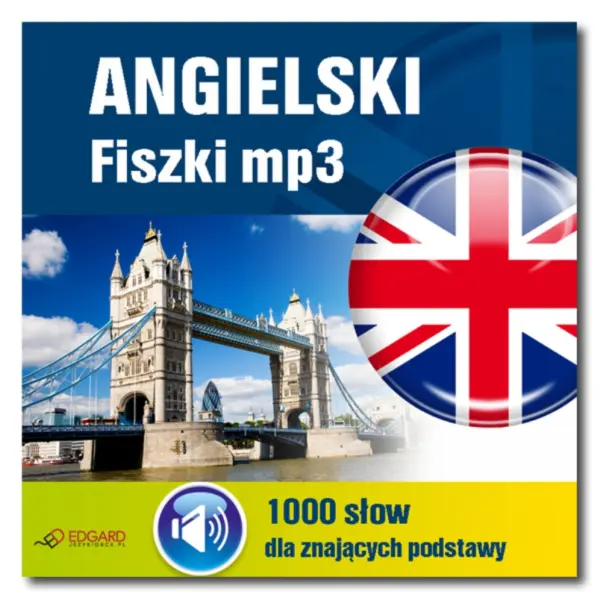 Angielski Fiszki mp3 1000 słówek dla znających podstawy — okładka audiobooka