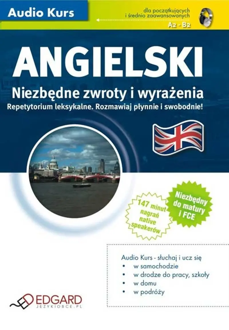 Angielski Niezbędne zwroty i wyrażenia — okładka audiobooka